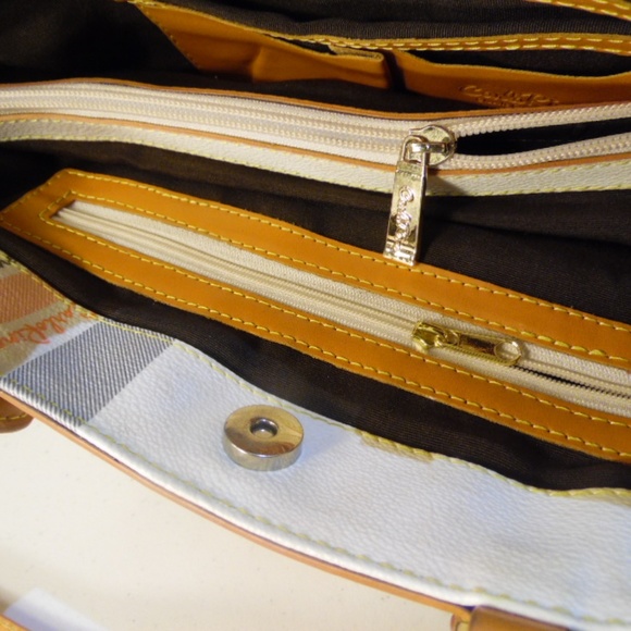 Carlo Rino Classic Vinyl Satchel Shoulder Bag - Picture 8 of 8